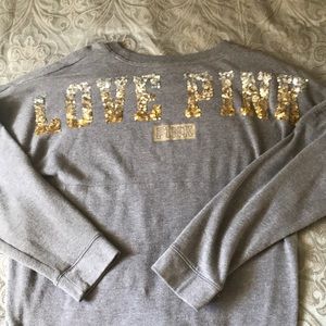 PINK crew neck sweatshirt